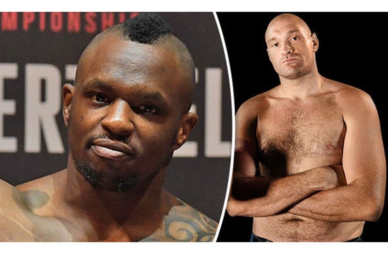 Tyson Fury (left) and Dillian Whyte will fight at Wembley Stadium on April 23