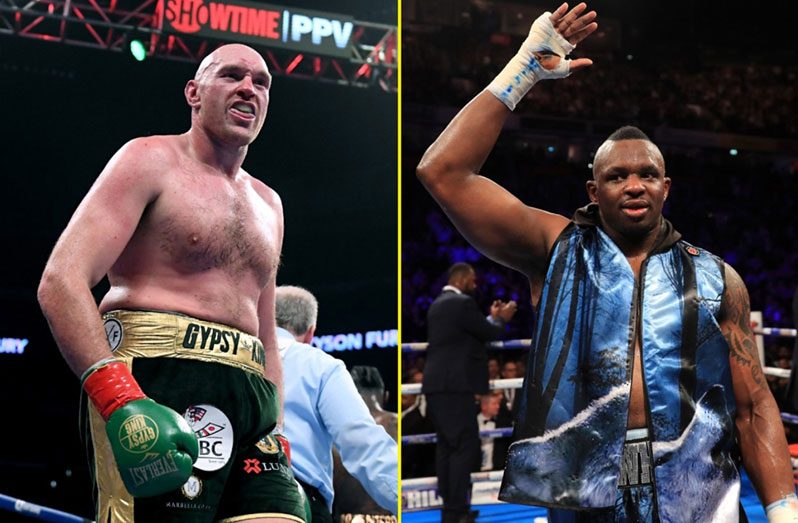 British rivals Tyson Fury (left) and Dillian Whyte are set to clash this Saturday at Wembley stadium