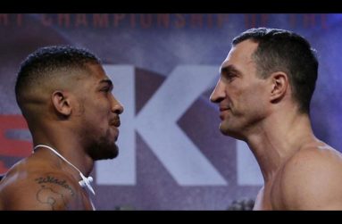 Anthony Joshua (left) and Wladimir Klitschko (Reuters/Andrew Couldridge Livepic)