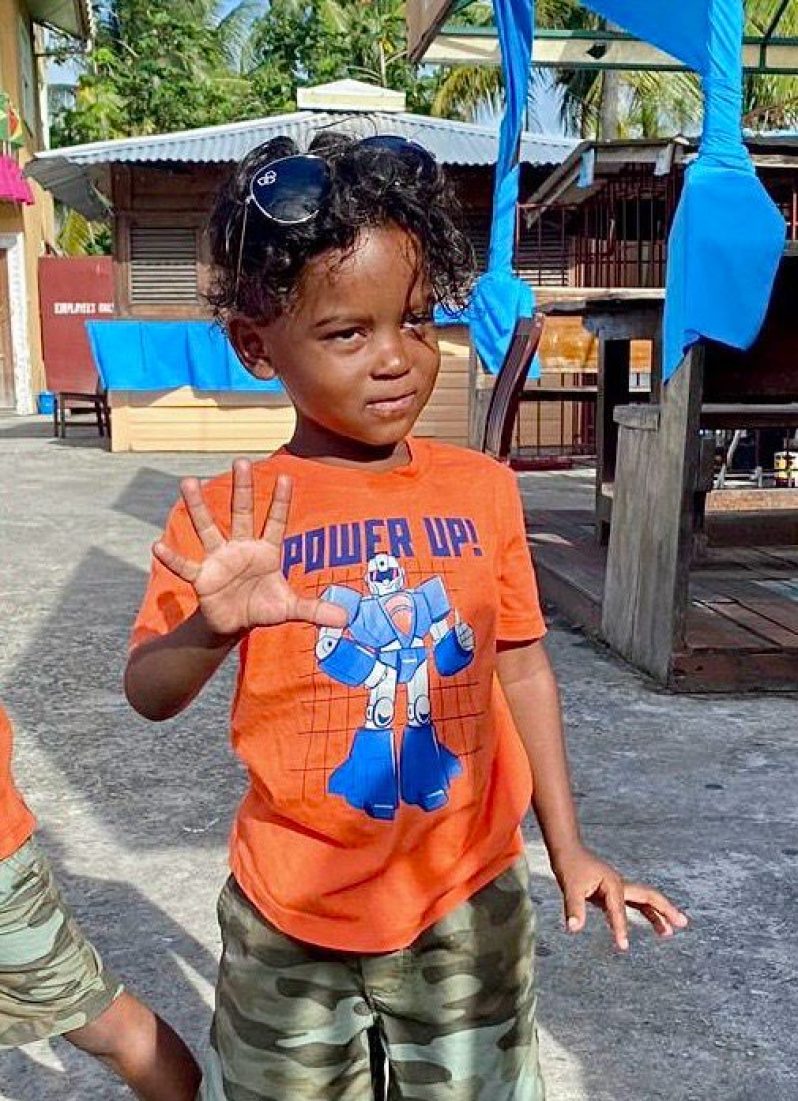 DEAD: Kayden Busey, a six-year-old Grade One student of the All Saints Primary School in New Amsterdam.