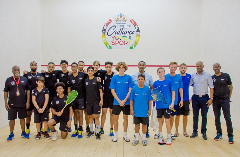 The Boys team got a 3-2 win over the British Virgin Islands (Photo: Caribbean Squash Championships)