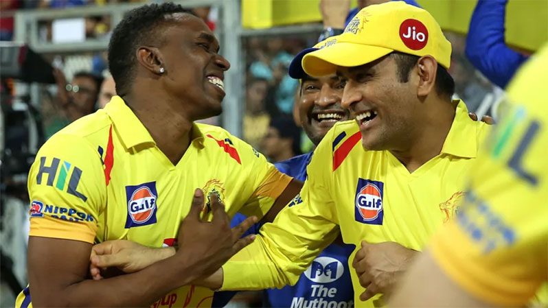 Dwayne Bravo won the IPL thrice with Super Kings, in 2011, 2018 and 2021•BC