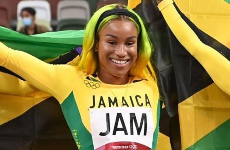 Briana Williams helped Jamaica to a national record and the Olympic 4x100m title.