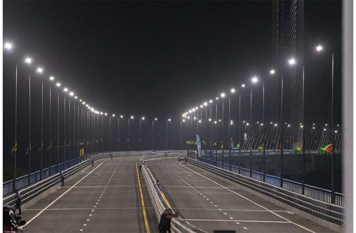 The Bharrat Jagdeo Demerara River Bridge (Delano Williams photo)