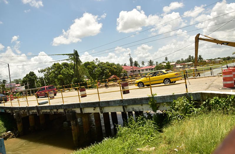 The old main access bridge to Bagotville