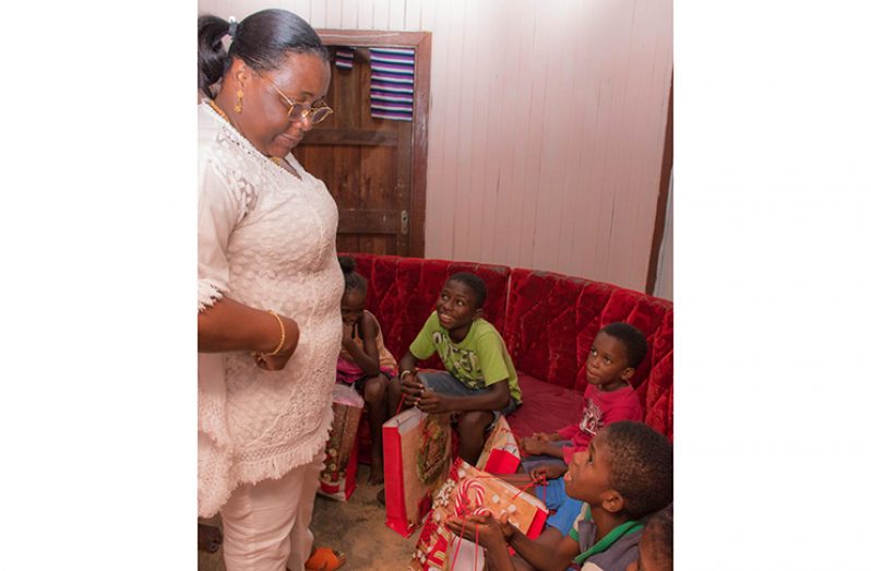 Minister Broomes brings joy to the family of Johnson