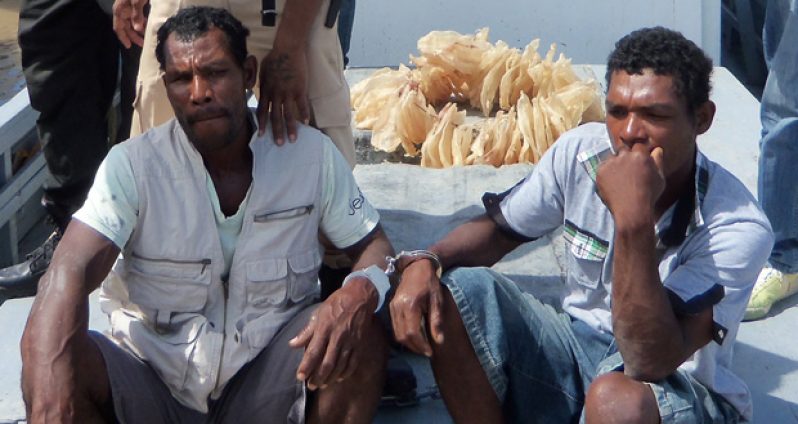 The Nohar brothers after they were arrested.