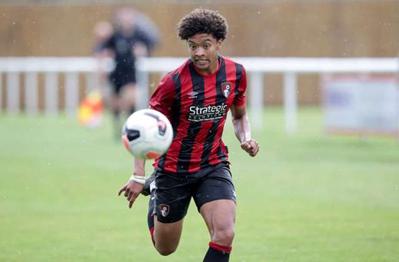 Connor Kurran-Browne in action for Bournemouth FC