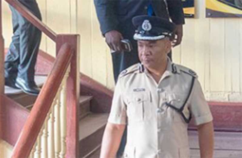 Assistant Commissioner of Police Calvin Brutus, who is facing more than 200 charges