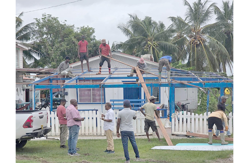 Rebuilding efforts are continuing across Region Two as government teams work around the clock to restore homes damaged by Thursday evening’s powerful windstorm