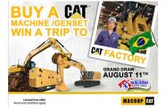 MACORP customers will have a chance to win an all-inclusive trip to the Caterpillar factory in Brazil with the purchase of any Caterpillar genset or equipment