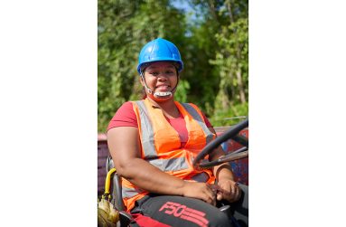 Merinda Charlie, mother and prospective machine operator of Siparuta village (Samuel Maughn photo)
