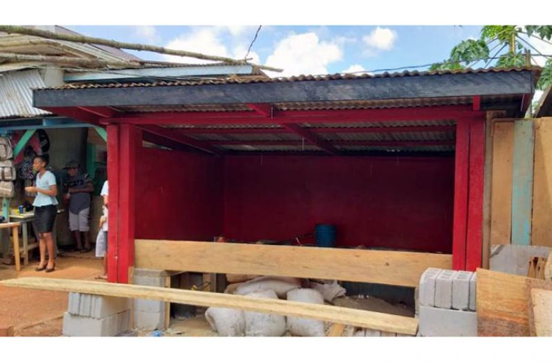 The bus shed on Tuesday, after it was repainted