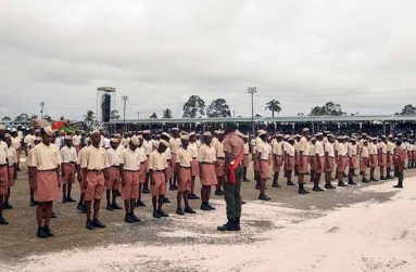 Cadets during Guyana’s Independence Day celebration this year