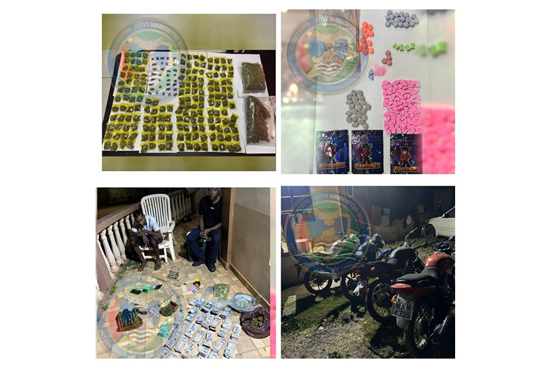 The narcotics and other seized items