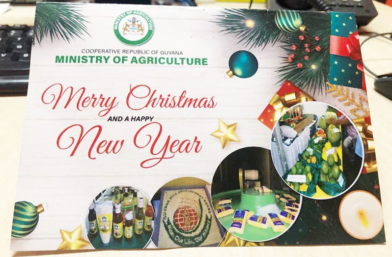 Thanks to the Ministry of Agriculture, I will now be able to restart my Christmas card collection