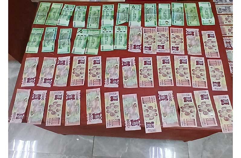 Cash recovered by police