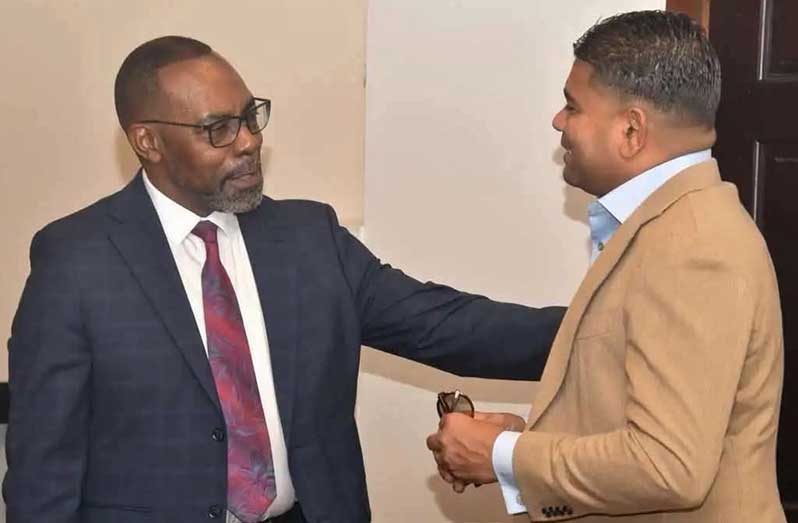 CCJ President, Justice Winston Anderson, also met with Azruddin Mohamed