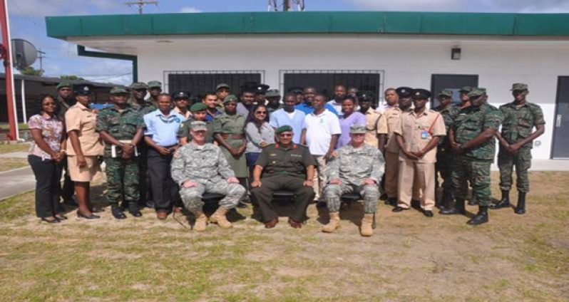 CDC, Ministry of Health and Joint Services personnel who have benefited from specialised training in Disaster Risk Management from the Florida National Guard