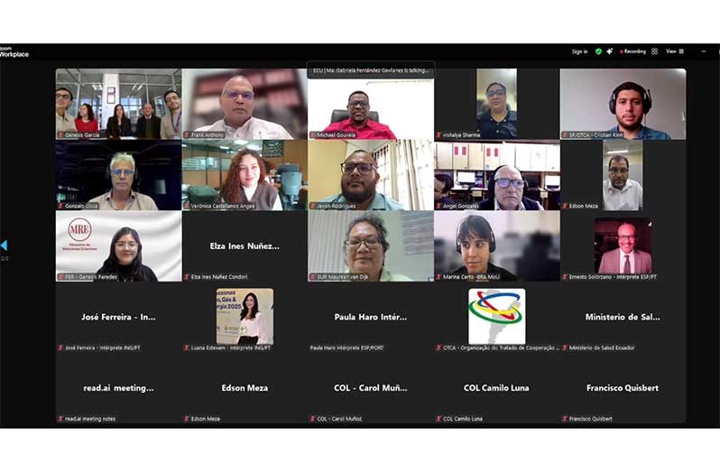 The handover took place during the 8th Extraordinary Meeting of CESAM, which was held virtually and brought together representatives of Member Countries of the Amazon Cooperation Treaty Organization (ACTO)