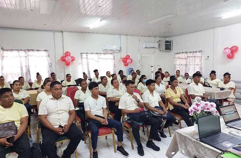 The new batch of individuals that are part of the Community Health Workers training