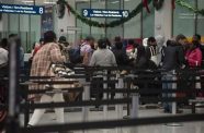 Passengers at the Cheddi Jagan International Airport