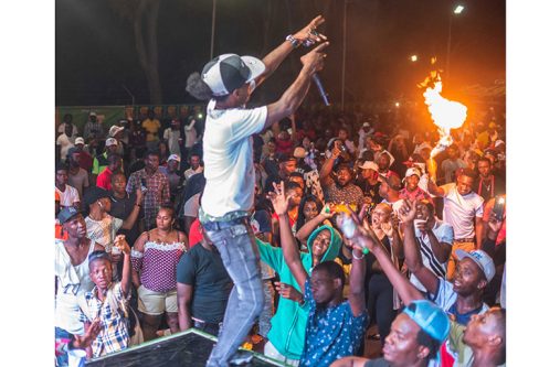 Skinny Hype and Trinity Sound had the crowd going during their Tune-for-Tune battle against Slingerz Family