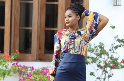 Crystal Lam, designer, in some of the trendy work attire which are part of her line, ‘RISE’.
