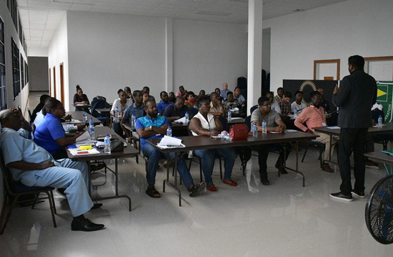 CONCACAF facilitator Vijay Setlur during GFF's Marketing Workshop.
