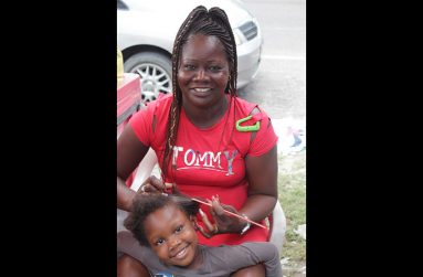 Latoya Bascon and her youngest daughter