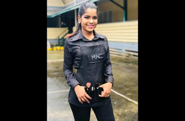 Jennifer Motiram portraying a Makeup
Artist at her school’s career day (Photo
courtesy of Jennifer Motiram)