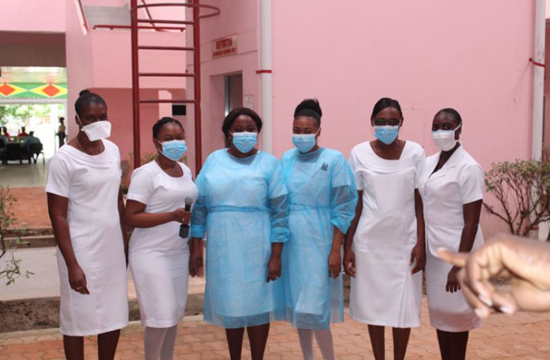 Linden Hospital Complex nurses urging residents to stay home to curb the spread of COVID 19