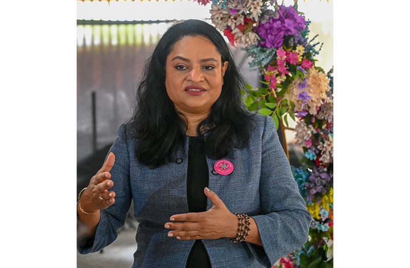 Minister of Human Services and Social Security Dr Vindhya Persaud (Elton John photo)
