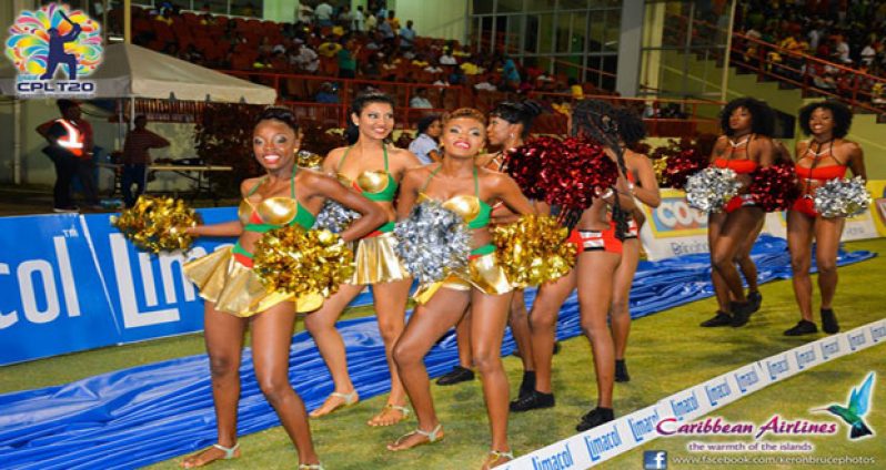 Flashback! Cheerleaders at the 2014 CPL matches at the Guyana National Stadium