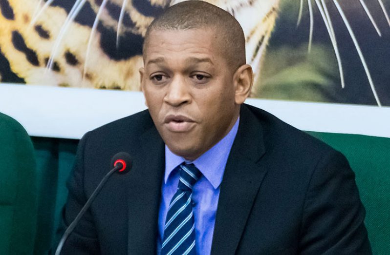 Director of the Department of Energy (DoE), Dr. Mark Bynoe (Adrian Narine photo)