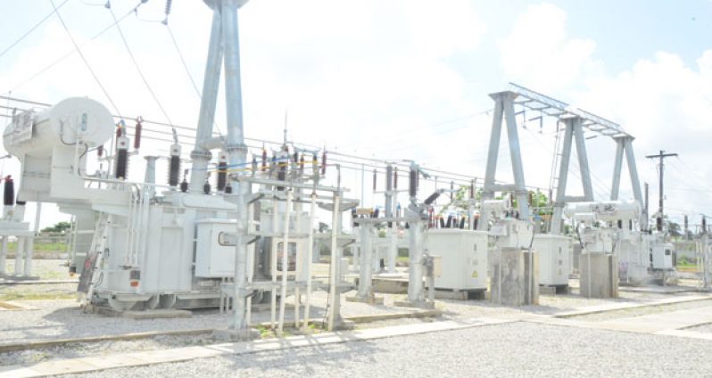A section of the newly commissioned Georgetown sub-station