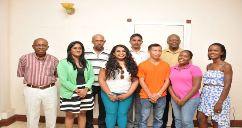 The newly-appointed executive members of the Guyana Press Association