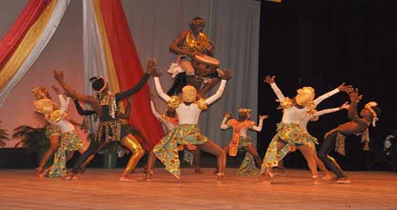 From the sky comes the drummer as Georgetown’s South Ruimveldt  Secondary shows off our proud ‘Ancestral Legacy’