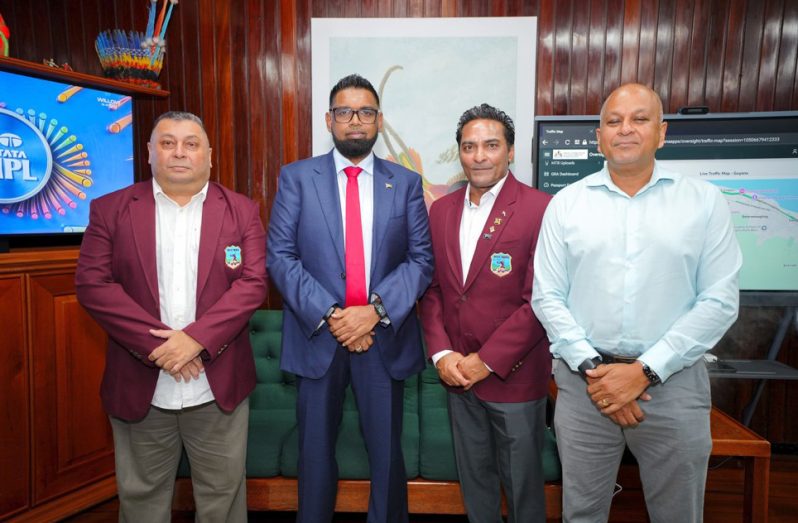 CWIMA representatives meet with His Excellency Dr Mohamed Irfaan Ali in Georgetown, Guyana.