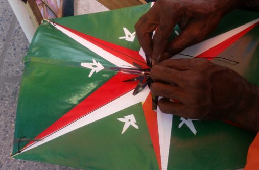A star-point kite, the traditional yet
still relevant kite used on the market