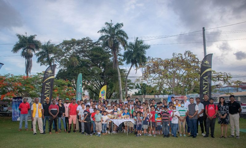 Indian High Commissioner Dr. Srinivasa (first from right front row) alongside, students, coaches, sponsors and parents following the end of another successful camp