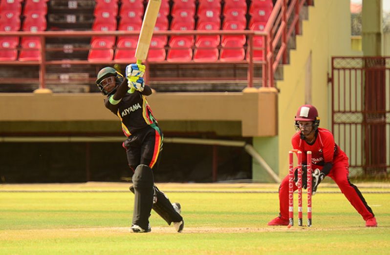 Captain Shemaine Campbelle did the bulk of the scoring for the Guyanese with an unbeaten 77.