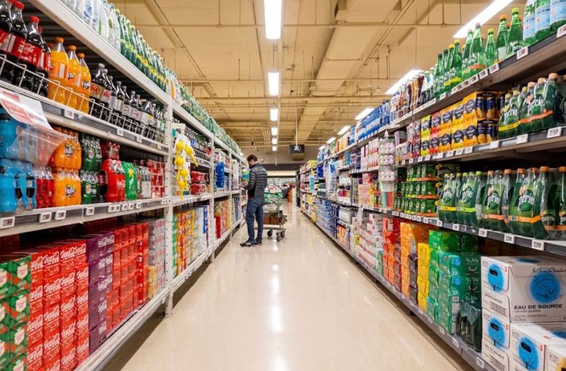 A person shops in the beverage aisle at a grocery store in Toronto, Ontario, Canada November 22, 2022 (REUTERS/Carlos Osorio/File Photo)