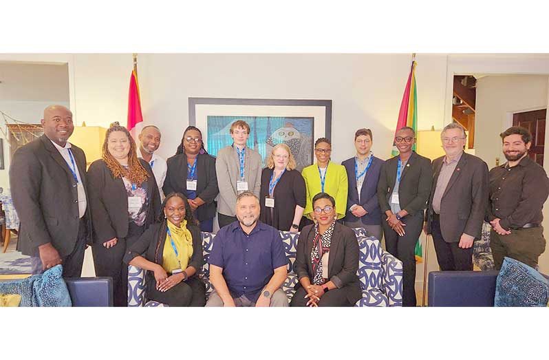 High Commissioner Sigouin with members of the delegation that visited Guyana (High Commission of Canada photo)