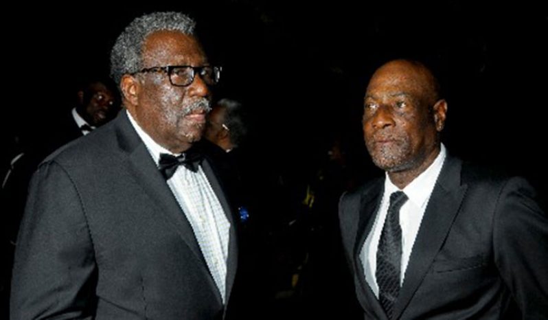 Legendary former captains Clive Lloyd (left) and Sir Vivian Richards