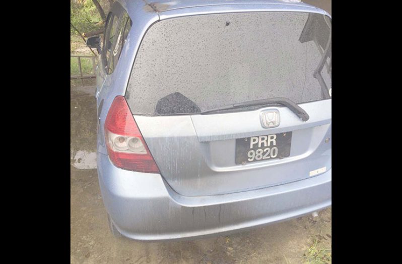 The damage caused to the Honda Fitz