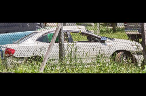 The detained car at the Beterverwagting Police Station