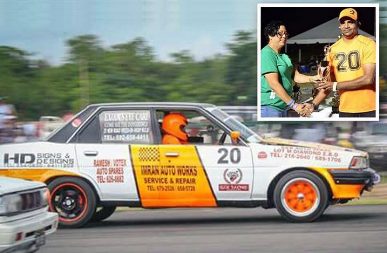 Imran Khan (inset) and his Toyota AT 150 (GTRidez photo)