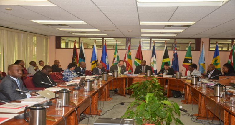 The 29th COHSOD Meeting in progress at the CARICOM Secretariat