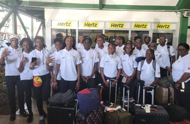 Guyana CARIFTA track and field team prior to departing